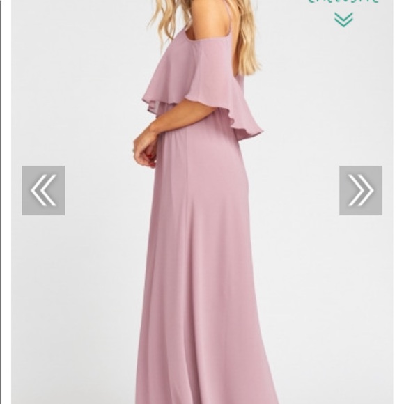 CAITLIN RUFFLE MAXI DRESS ~ ANTIQUE ROSE CHIFFON - Picture 2 of 7